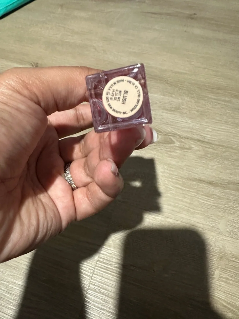KKW Beauty lipgloss in the shade blush